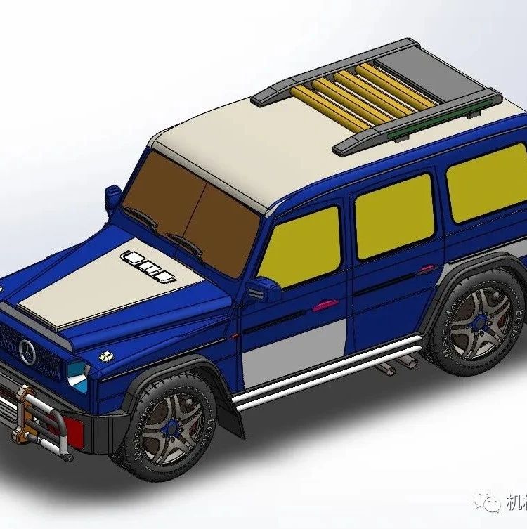 【汽车轿车】Mercedes-Benz G63 AMG轿车模型3D图纸 附STEP