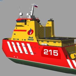 【海洋船舶】icebreaking破冰船造型3D模型图纸 RHINO设计 附STP格式
