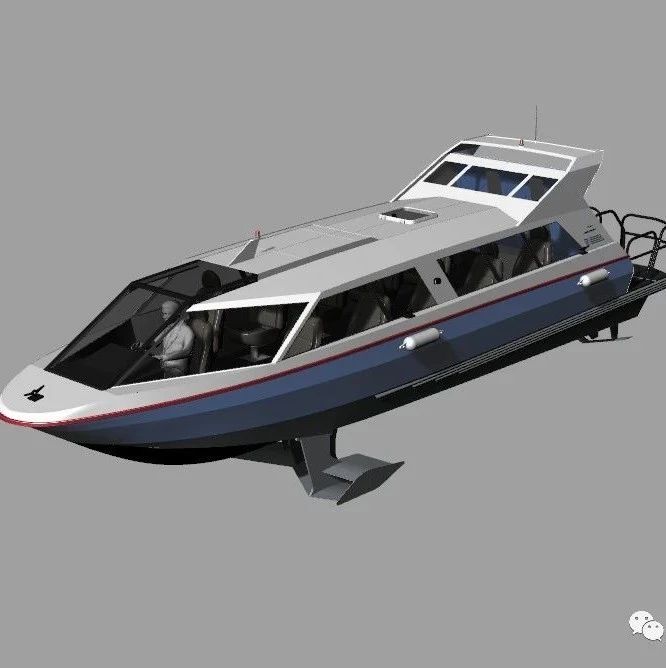 【海洋船舶】Dolphin Seabus游艇模型3D图纸 RHINO设计 附stp