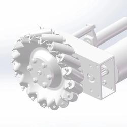 【工程机械】麦克纳姆轮驱动机构3D图纸 Solidworks设计 附STEP