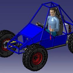 【其他车型】buggy casero钢管车3D图纸 CATIA设计