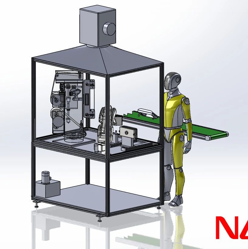 【机器人】polishing robot抛光机器人系统3D图纸 STEP格式