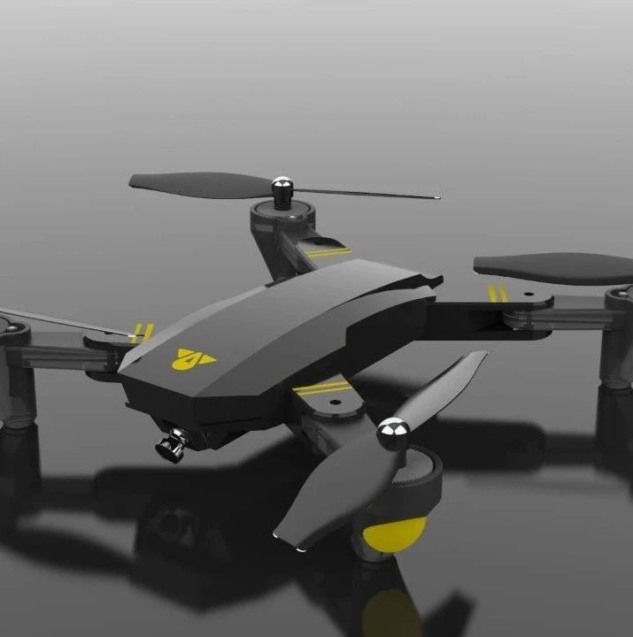 【无人机】3d-drone四轴航拍无人机模型3D图纸 Solidworks设计