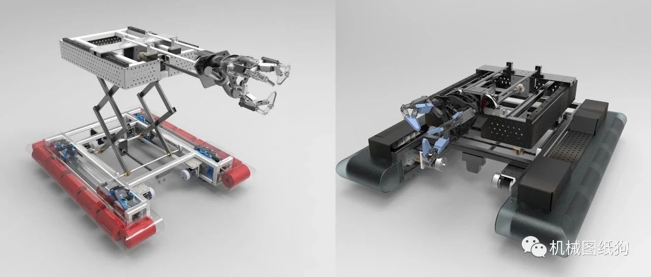 【机器人】robot-agv(京东物流机器人比赛作品)机器人车3D图纸 IGS格式
