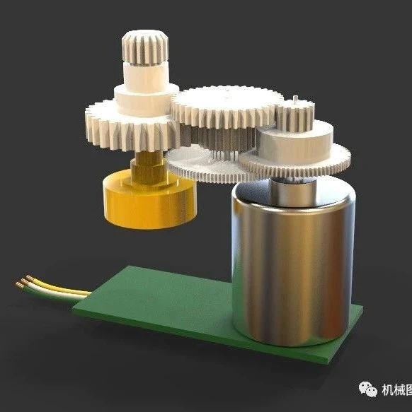 【发动机电机】micro-serve伺服电机模型3D图纸 STEP格式