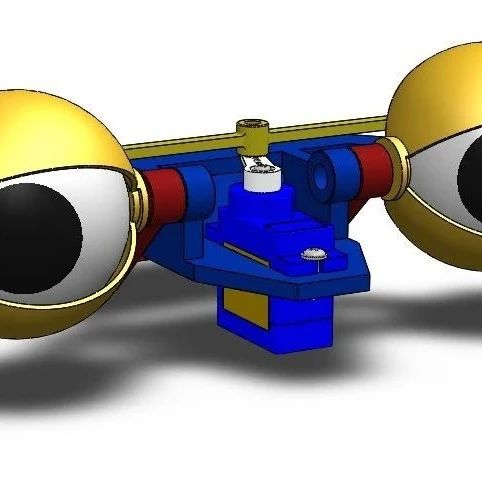 【精巧机构】eye-mechanism人眼睛仿生机构3D图纸 STEP格式