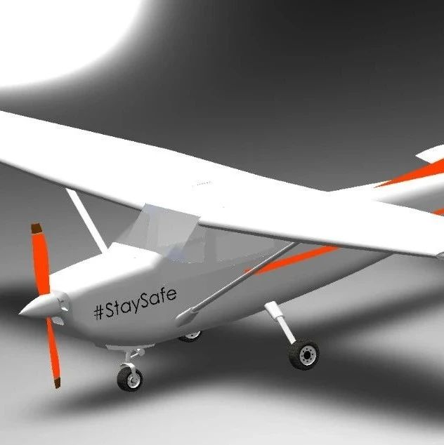 【飞行模型】cessna-150小型飞机简易模型3D图纸 Solidworks设计