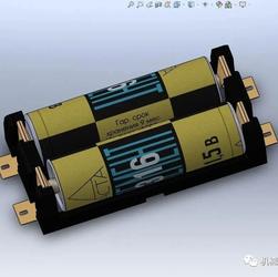 【生活艺术】2xAA 5号电池盒模型3D图纸 Solidworks设计