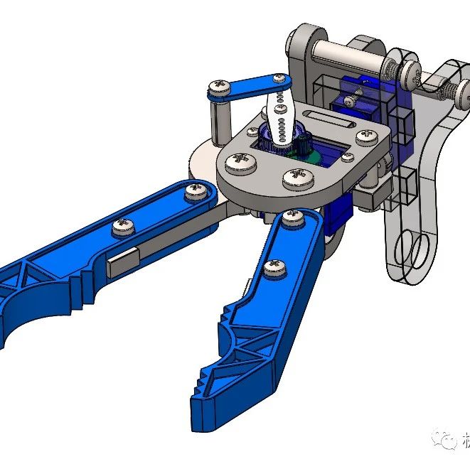 【机器人】robot-gripper二指机械夹爪数模3D图纸 STEP格式