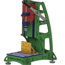 【工程机械】drill-press diy自制钻床3D数模图纸 STEP格式