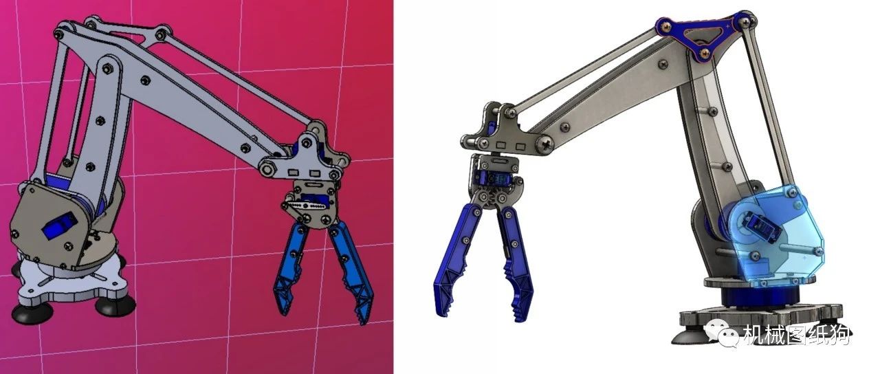 【机器人】Robotic arm T310夹爪机械臂3D图纸 STEP格式