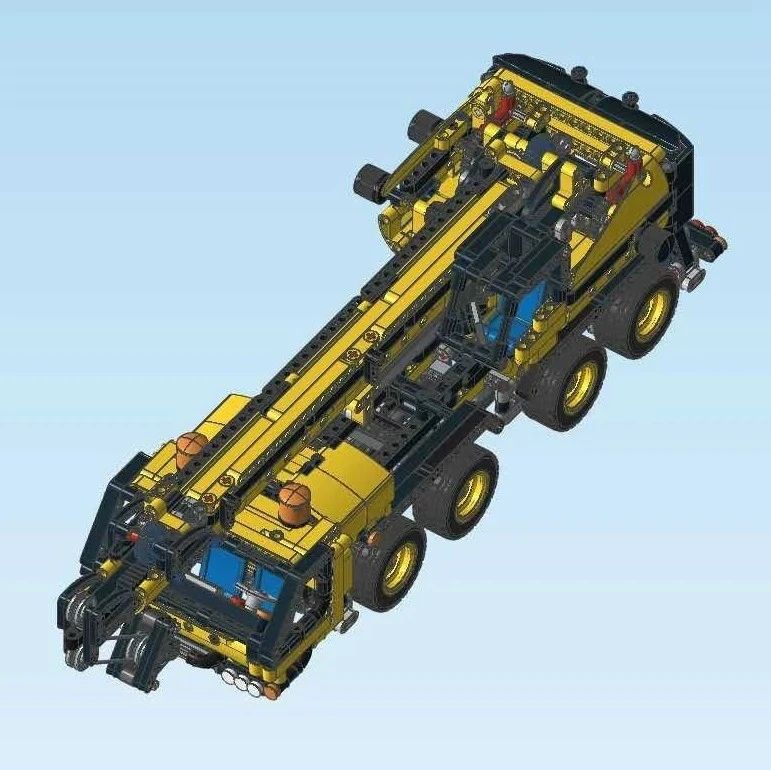 【工程机械】移动式起重机(Mobile Crane 42108)玩具拼装模型3D图纸 STP格式