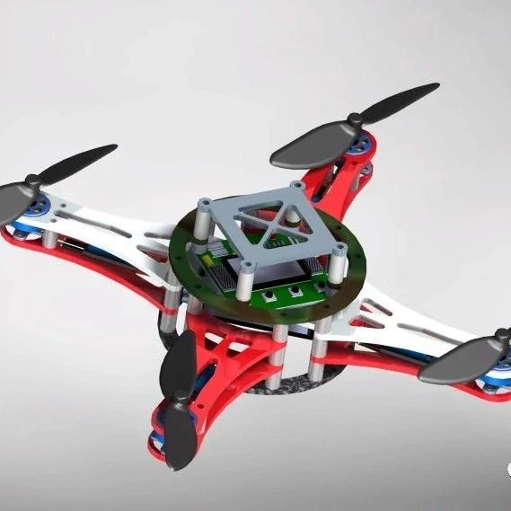 【飞行模型】quadcopter-drone四旋翼无人机简易框架3D图纸 CATIA设计