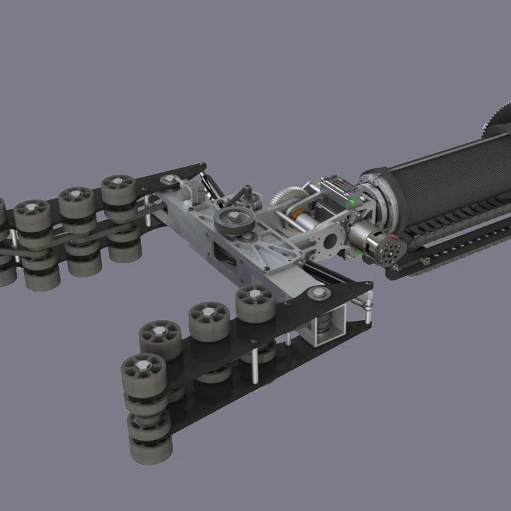 【工程机械】机器人车轮式夹取抓取机构3D图纸 STEP格式