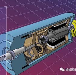 【工程机械】矿用输送带传动滚筒半剖结构3D数模图纸 STP格式