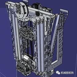 【工程机械】5951-2020 FRC机器人车升降机构3D图纸 STEP格式