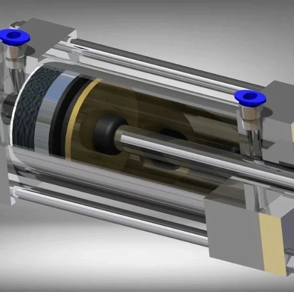 【泵缸阀杆】pneumatic-cylinder-59 简易气缸模型3D图纸 CATIA设计