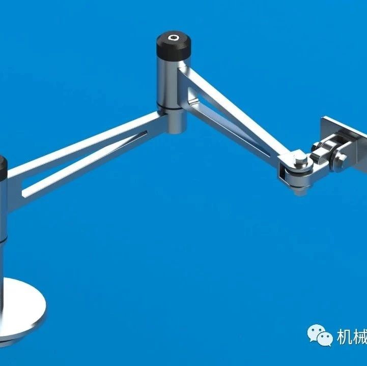 【工程机械】monitor arm显示器伸缩臂支架3D图纸 Solidworks设计