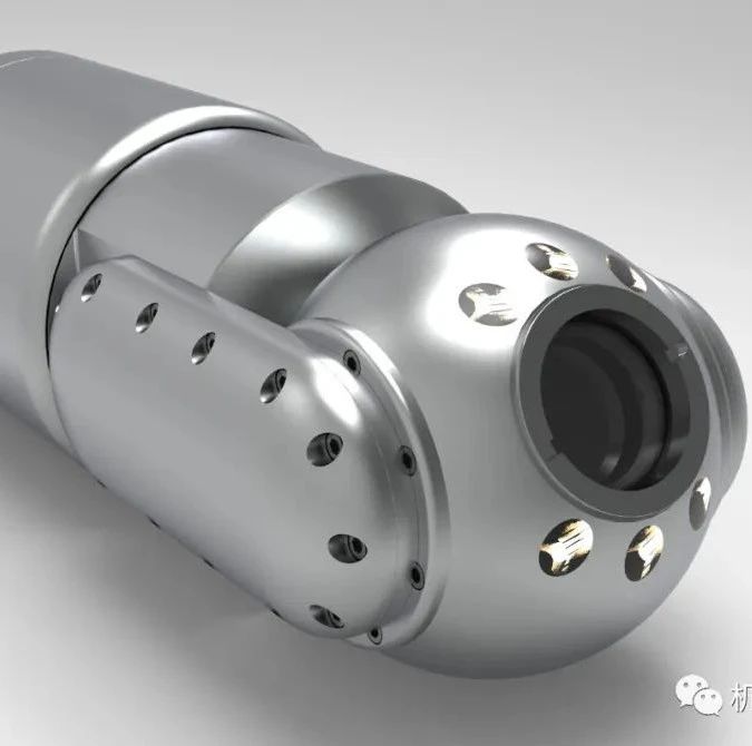 【机器人】污水管道机器人摄像头3D数模图纸 STEP格式