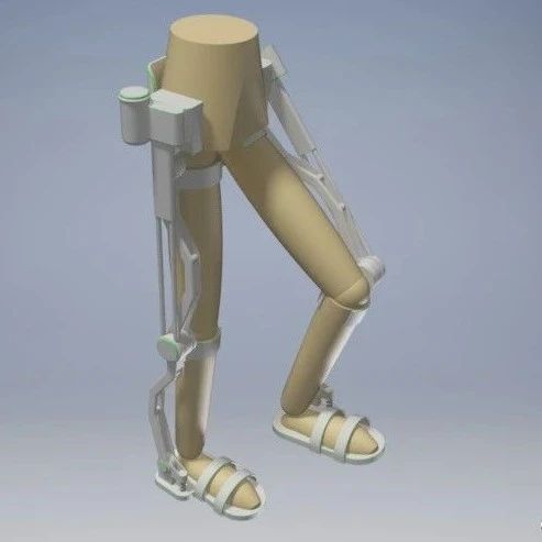 【工程机械】Exoskeleton简易下肢外骨骼3D数模图纸 STP格式