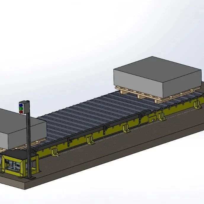 【工程机械】重物滚筒运输模块3D图纸 IGS格式