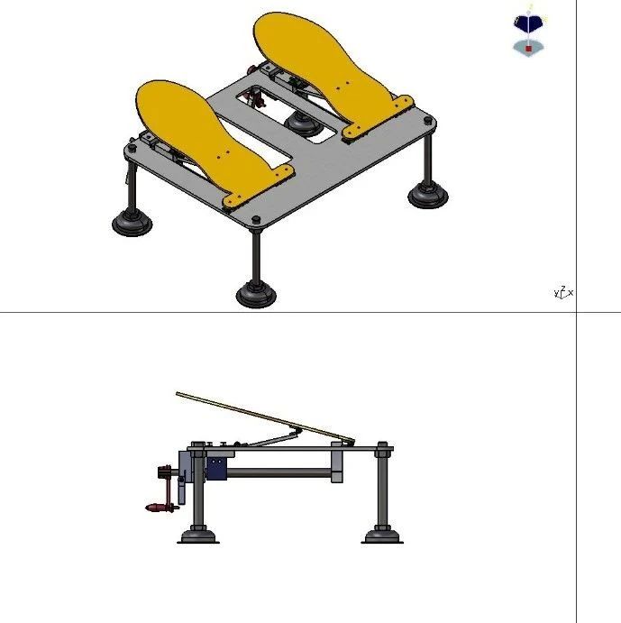 【工程机械】foot-plate脚踏板3D数模图纸 CATIA设计 附STP格式