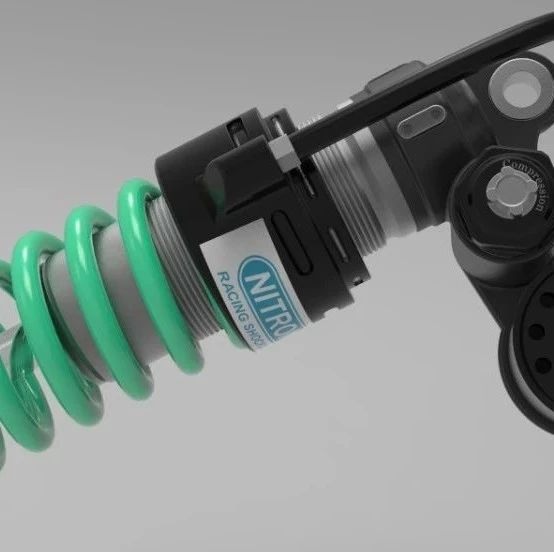 【工程机械】nitron shock减震器模型3D图纸 STEP格式