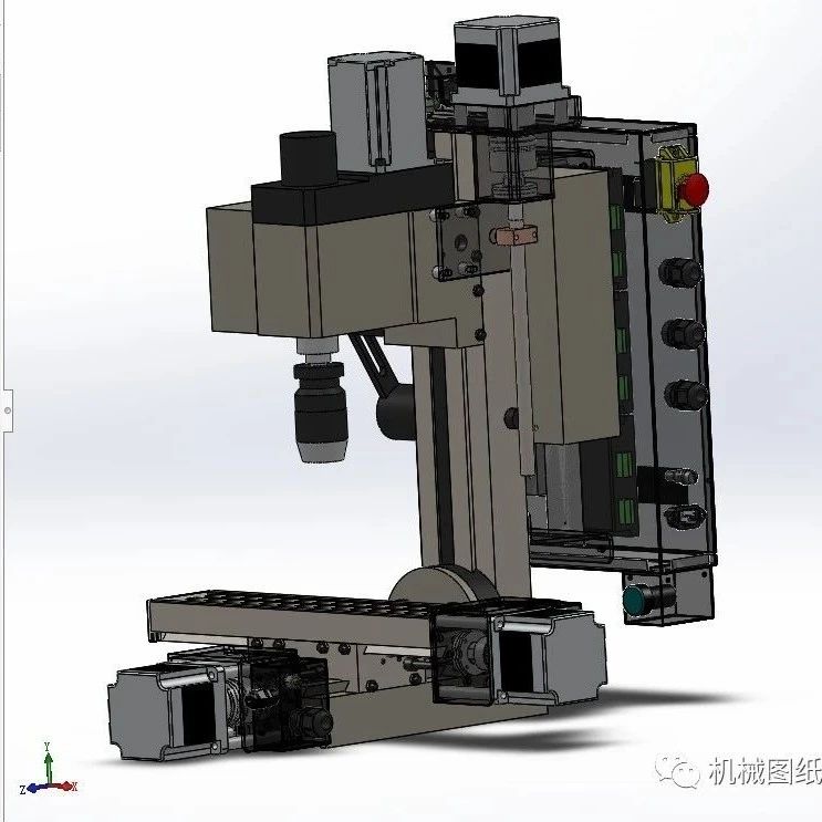 【工程机械】Jet JMD CNC数控铣床3D数模图纸 Solidworks设计 附工程图