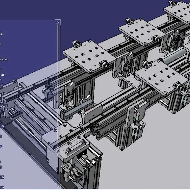 【工程机械】高速线性输送机构3D图纸 STEP格式