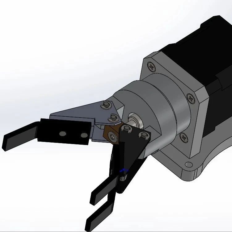 【机器人】柔性二指机械爪3D图纸 Solidworks设计
