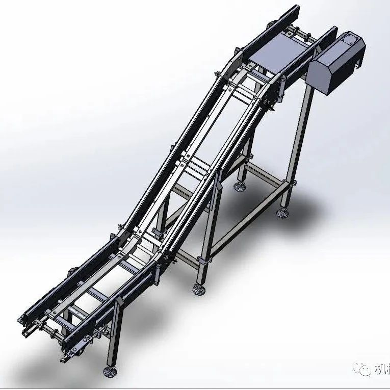 【工程机械】Z字提升输送机3D图纸 Solidworks设计