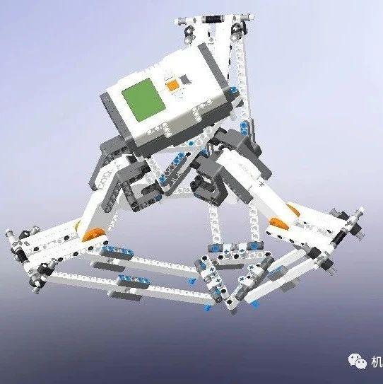 【机器人】Lego NXT Delta三角机器人拼装玩具模型3D图纸 Solidworks设计