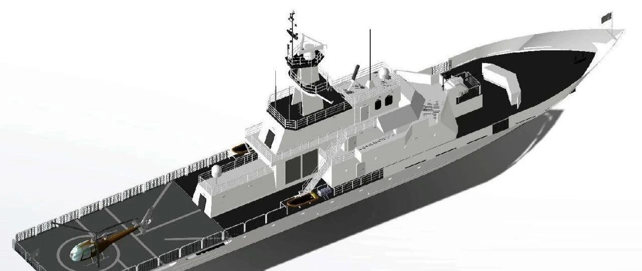 【海洋船舶】HMS Clyde (P257)海上巡逻艇3D图纸 