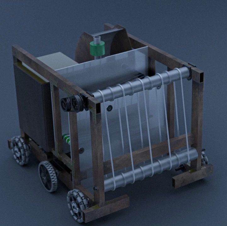 【其他车型】scurrier全向轮小车结构3D图纸 STEP格式