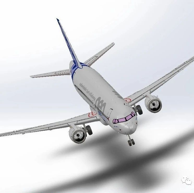 【飞行模型】airbus a320neo空客飞机模型3D图纸 Solidwokrs设计 附STEP