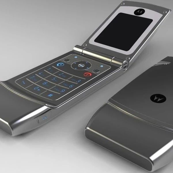 【生活艺术】摩托罗拉W355翻盖手机模型3D图纸 STEP格式