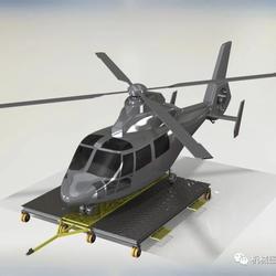 【飞行模型】AE-LP直升机模型及其平板拖车3D图纸 IGS格式