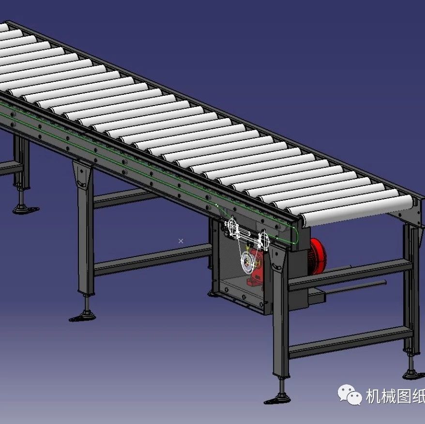 【工程机械】标准蓄电池输送机3D数模图纸 CATIA设计 附IGS格式