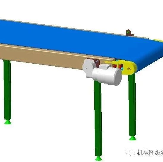 【工程机械】conveyor belt li输送带3D图纸 CATIA设计