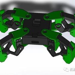 【机器人】Quadruped四足爬行玩具机器人3D图纸 Solidworks设计