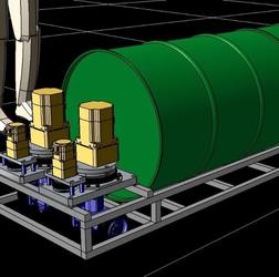【工程机械】转向齿轮传动罐体输送车架3D图纸 CATIA设计 附IGS