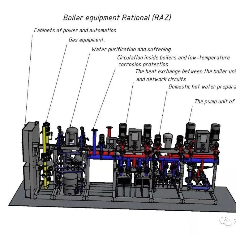 【工程机械】modular boiler模块化锅炉设备3D图纸 INVENTOR设计 附STP格式