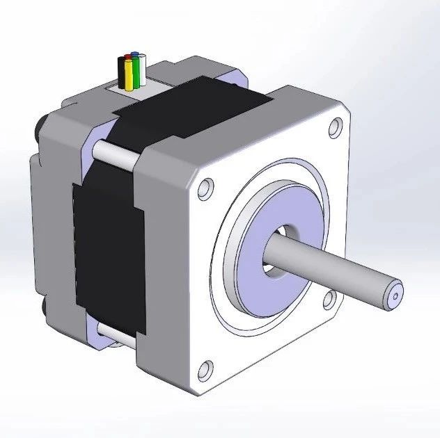 【发动机电机】FL39st34步进电机3D数模图纸 Solidworks设计 附x_t