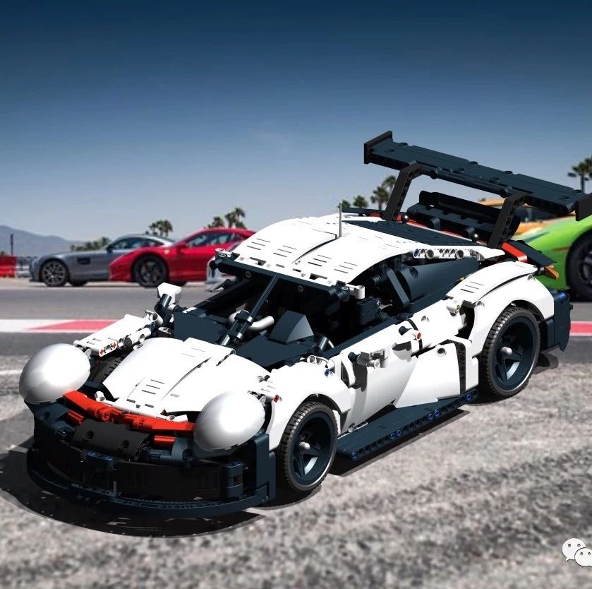 【其他车型】42096 porche 911玩具跑车立体拼装模型3D图纸 STP格式