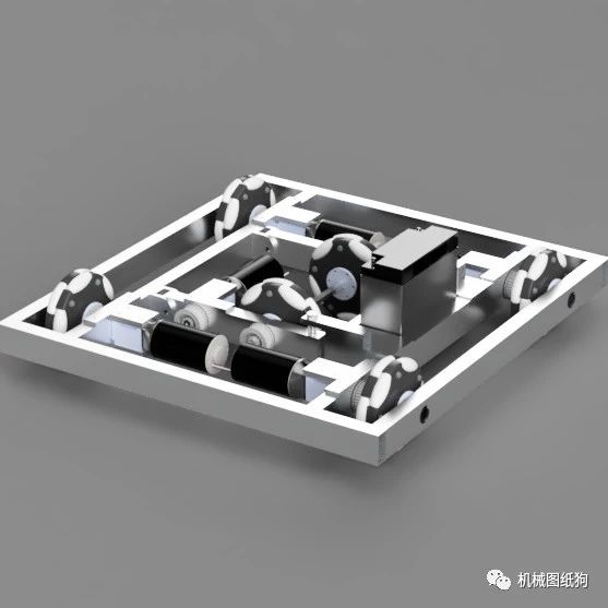 【机器人】team 7501 off-season全向轮机器人车3D图纸 STEP格式