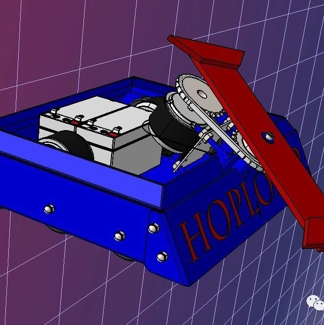 【机器人】hoplon-2 battlebot战斗武术机器人车3D图纸 IGS格式