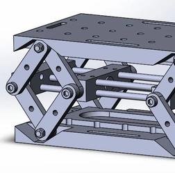 【工程机械】重型实验室千斤顶结构3D图纸 x_t step格式