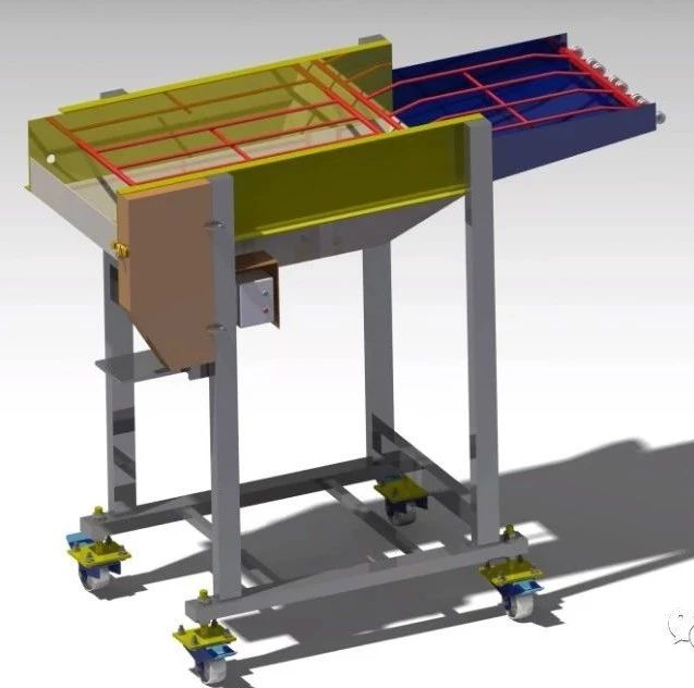 【工程机械】工业食品输送机结构3D图纸 CATIA设计
