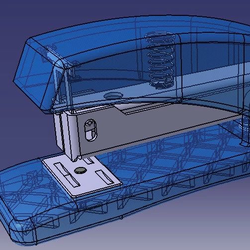 【生活艺术】planos订书机3D数模图纸 STP格式 附工程图