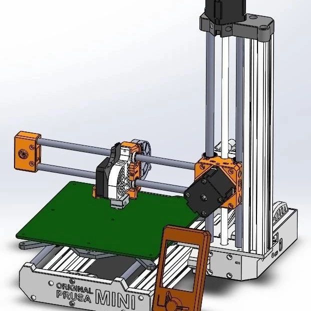 【工程机械】Oryginal Prusa mini 3R打印机结构3D图纸 STEP格式